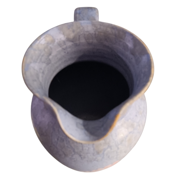 Artisan Blue and Pink Ceramic Vase - Picture 6 of 7